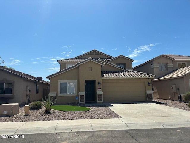 view of front of house featuring a garage