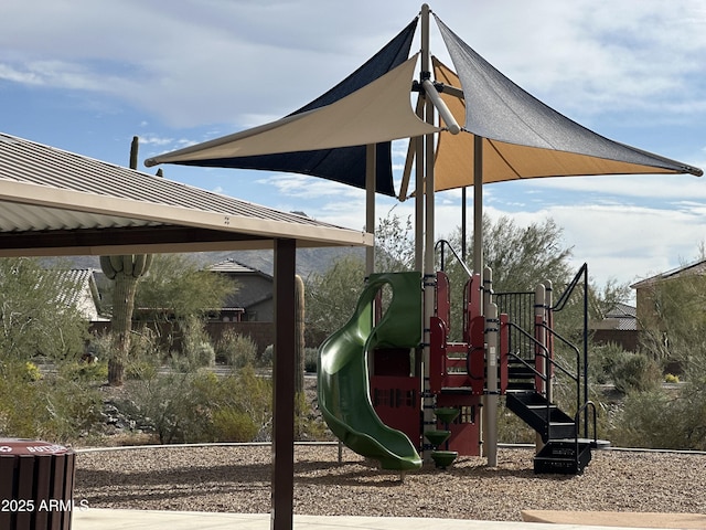 view of jungle gym