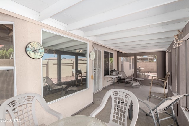 3140 N 114th Dr, Avondale, AZ 85392 - sunroom featuring beam ceiling