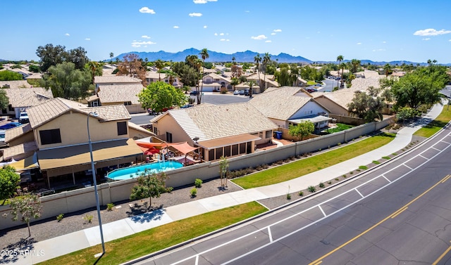 3140 N 114th Dr, Avondale, AZ 85392 - birds eye view of property with a residential view and a mountain view