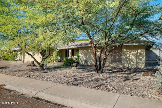 view of front of home