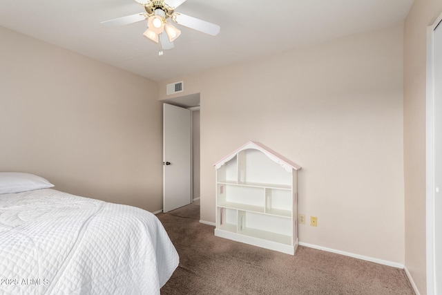 15424 N 52nd Pl, Scottsdale, AZ 85254 - bedroom featuring carpet flooring, baseboards, and ceiling fan