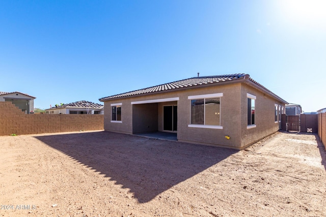 view of back of property