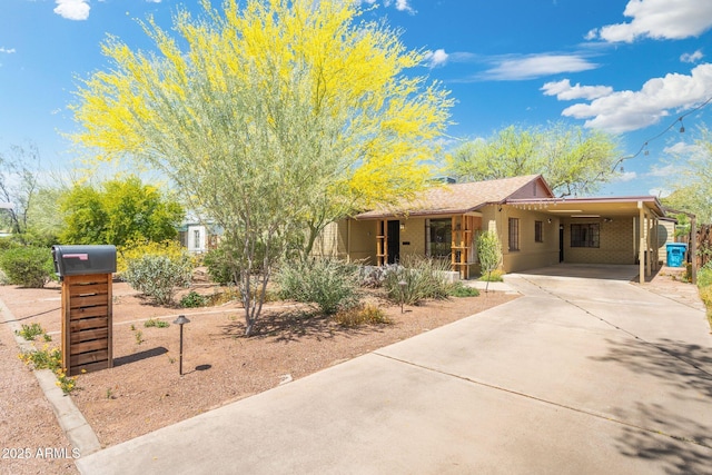 2434 E Pinchot Ave, Phoenix, AZ 85016 - view of front of property with a carport