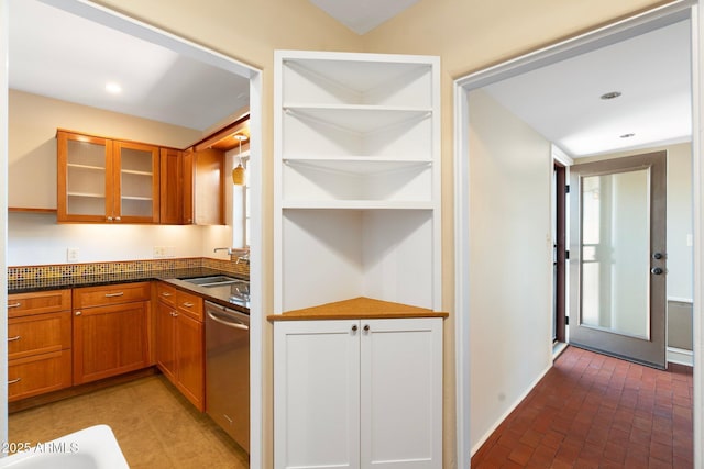 kitchen with dishwasher and sink