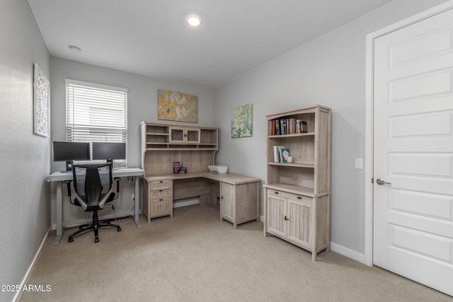 9757 E Red Giant Dr, Mesa, AZ 85212 - office area featuring light colored carpet and baseboards