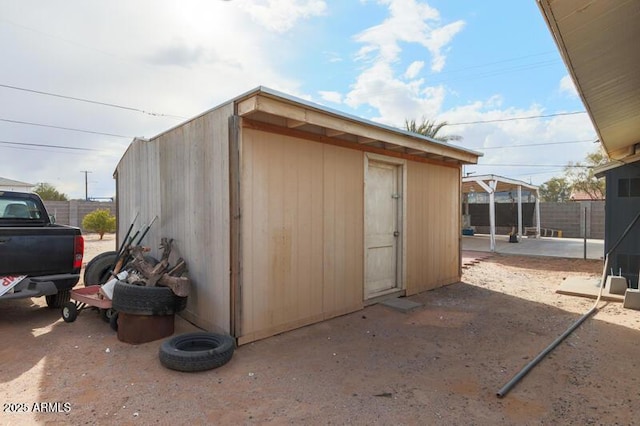 view of outbuilding