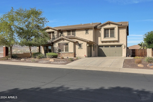 view of front of house featuring a garage