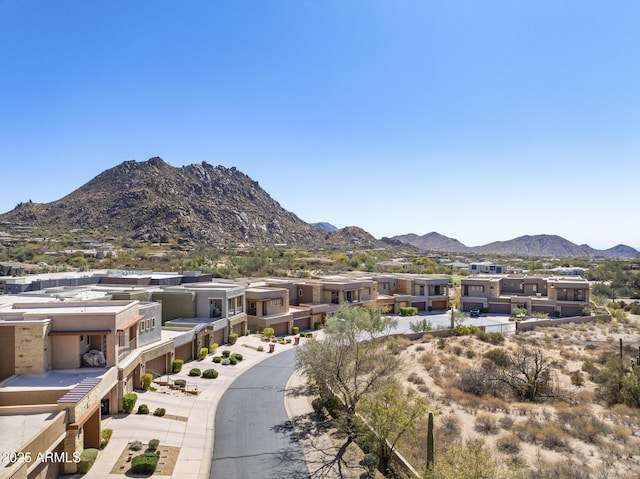 mountain view featuring a residential view