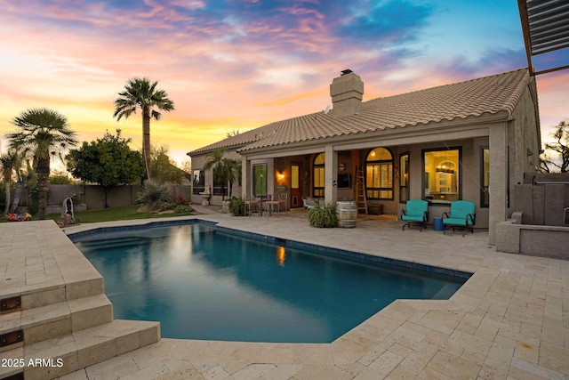 26475 N Wrangler Rd, Scottsdale, AZ 85255 - view of swimming pool featuring a patio area
