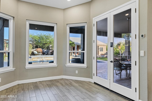 26475 N Wrangler Rd, Scottsdale, AZ 85255 - entryway with wood finished floors and french doors