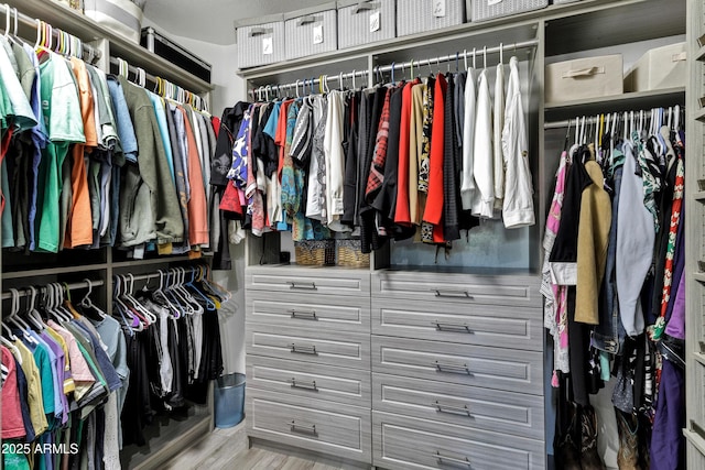 26475 N Wrangler Rd, Scottsdale, AZ 85255 - walk in closet featuring wood finished floors