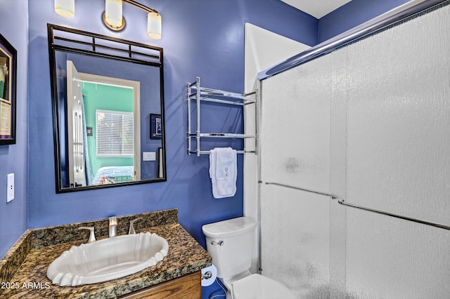 26475 N Wrangler Rd, Scottsdale, AZ 85255 - bathroom featuring a shower stall and vanity