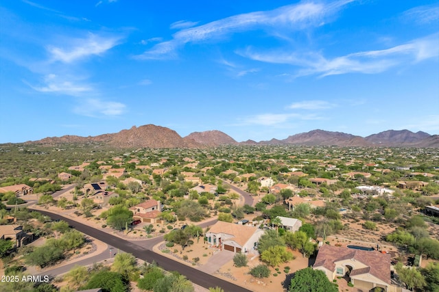 26475 N Wrangler Rd, Scottsdale, AZ 85255 - aerial perspective of suburban area featuring a mountainous background