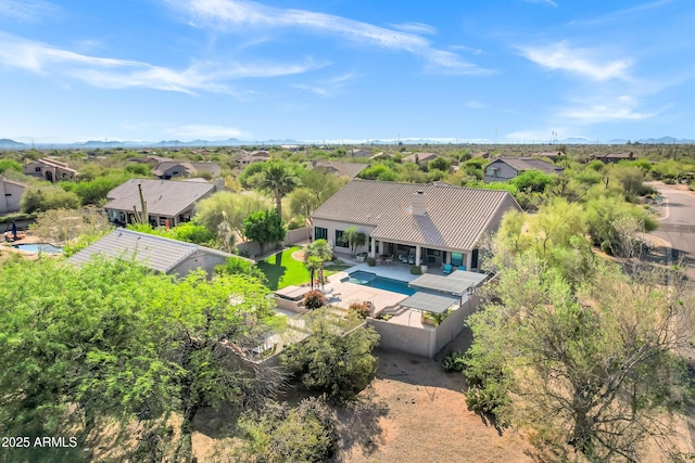 26475 N Wrangler Rd, Scottsdale, AZ 85255 - aerial perspective of suburban area with a pool