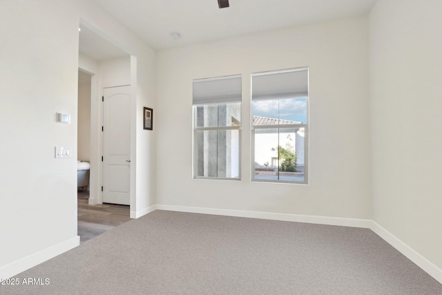 view of carpeted empty room