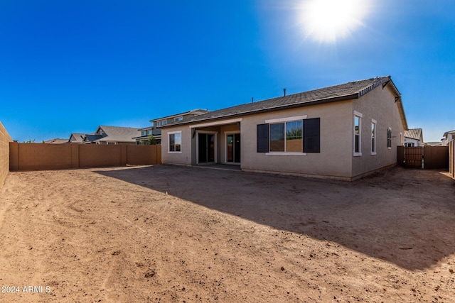 view of back of property