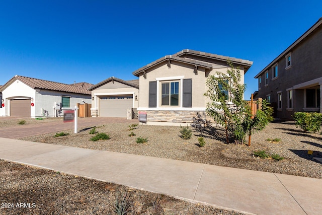 view of front of house featuring a garage