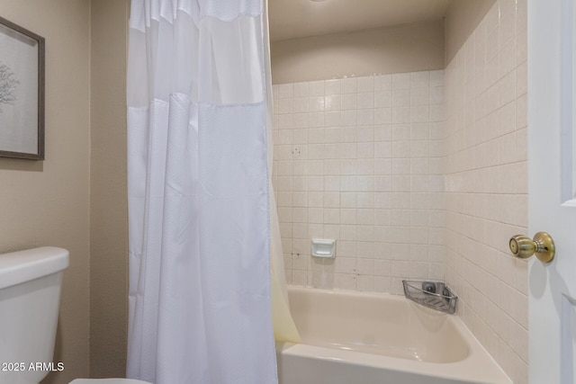 full bathroom with toilet