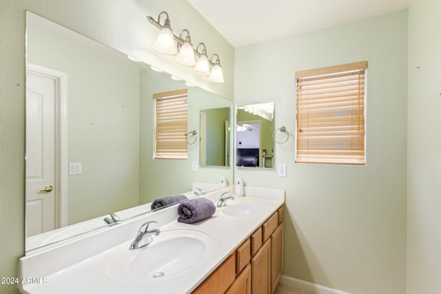 bathroom with vanity