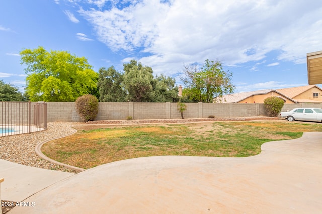 view of yard featuring a patio area