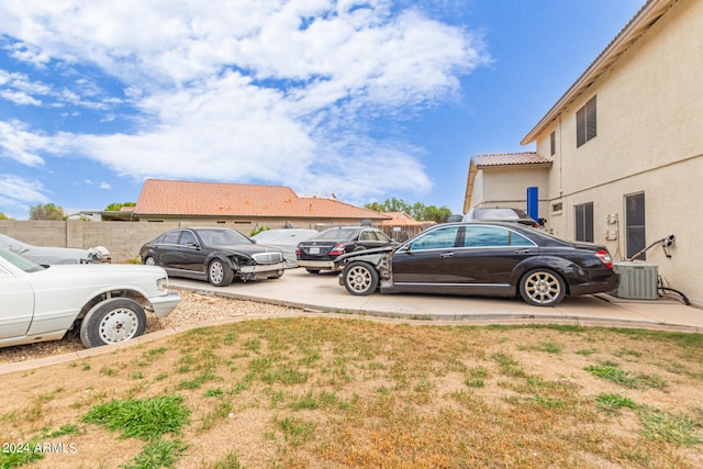 view of vehicle parking