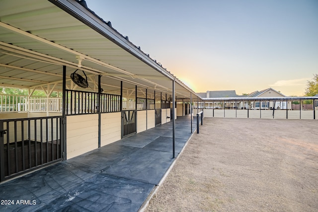 view of stable