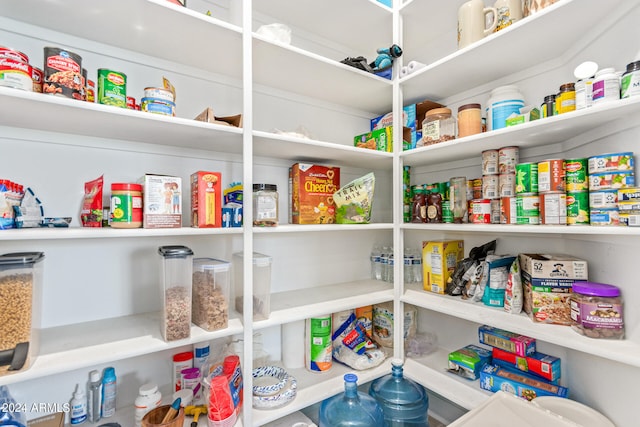 view of pantry