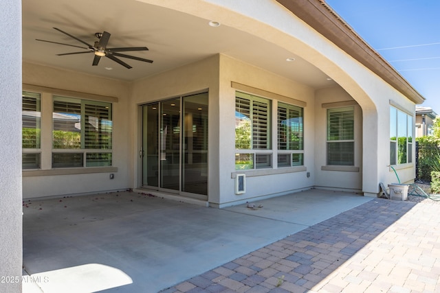 70 E Kennedia Dr, Queen Creek, AZ 85140 - view of patio / terrace featuring ceiling fan