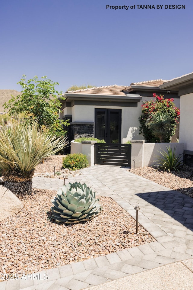 view of front of house featuring french doors