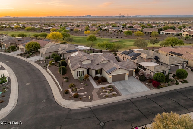 20506 N 271st Ave, Buckeye, AZ 85396 - aerial view at dusk featuring a residential view and a mountain view