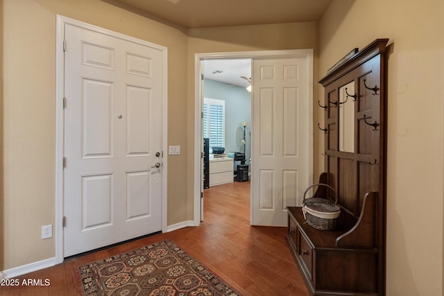 20506 N 271st Ave, Buckeye, AZ 85396 - entrance foyer featuring baseboards and wood finished floors