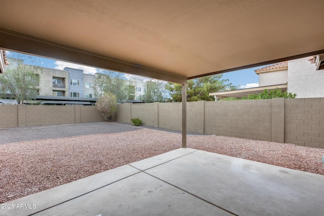 view of patio / terrace with a fenced backyard