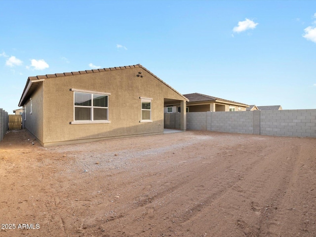 view of rear view of property