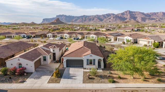 11658 E Chevelon Trl, Gold Canyon, AZ 85118 - aerial perspective of suburban area featuring a mountain backdrop