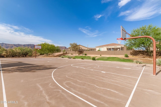 11658 E Chevelon Trl, Gold Canyon, AZ 85118 - view of sport court with community basketball court and a mountain view