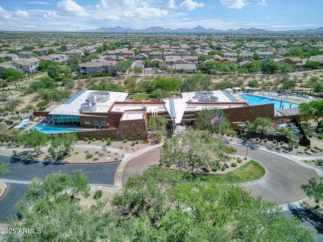 3770 E Ringtail Way, Phoenix, AZ 85050 - aerial perspective of suburban area featuring a mountainous background and a pool