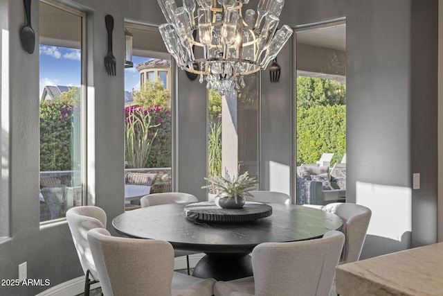3770 E Ringtail Way, Phoenix, AZ 85050 - dining space with a chandelier