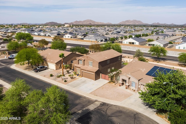 3488 N Lady Lake Ln, Casa Grande, AZ 85122 - aerial view of residential area featuring a mountainous background