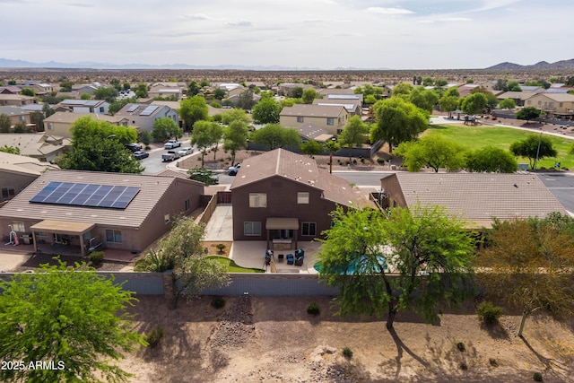 3488 N Lady Lake Ln, Casa Grande, AZ 85122 - aerial perspective of suburban area with a mountainous background