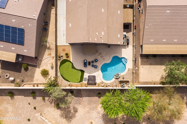 3488 N Lady Lake Ln, Casa Grande, AZ 85122 - view from above of property with a pool area