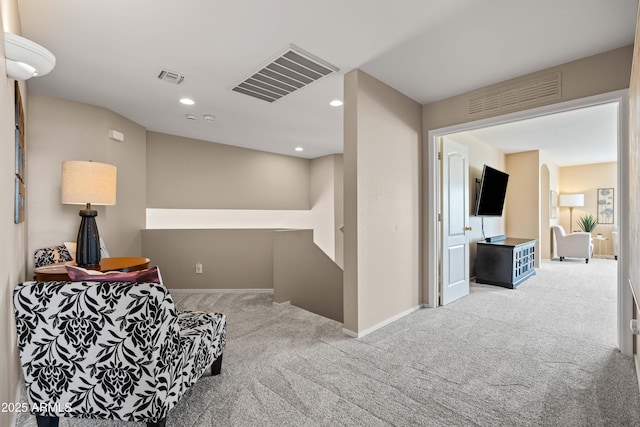 3488 N Lady Lake Ln, Casa Grande, AZ 85122 - sitting room with carpet flooring, recessed lighting, and baseboards