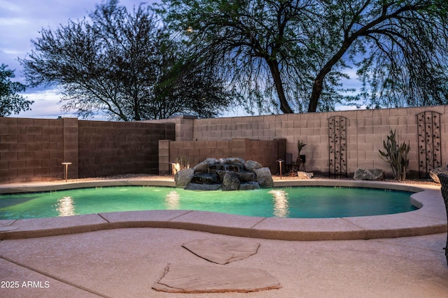 3488 N Lady Lake Ln, Casa Grande, AZ 85122 - view of pool featuring fence, a patio area, and a pool