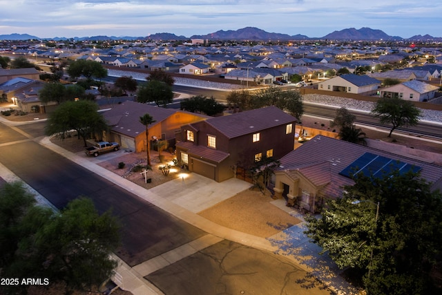 3488 N Lady Lake Ln, Casa Grande, AZ 85122 - aerial view of residential area with mountains