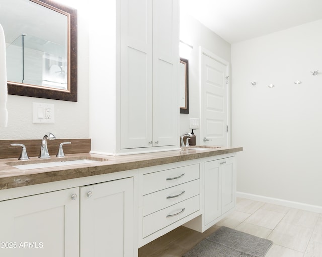 bathroom featuring vanity