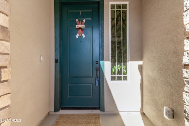 view of entrance to property