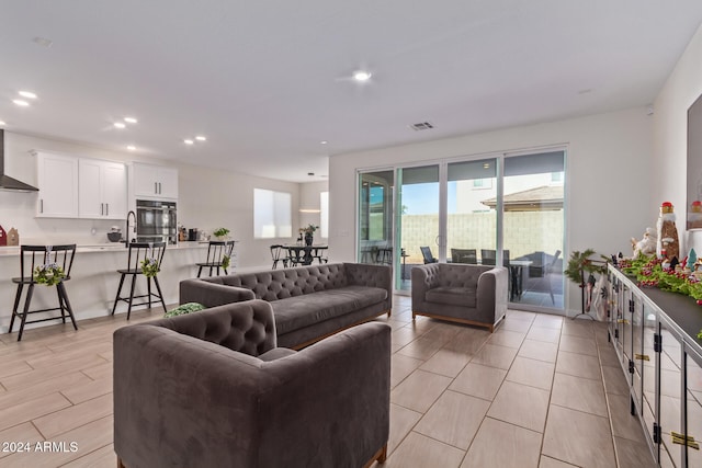 view of living room