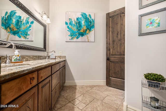 bathroom featuring vanity