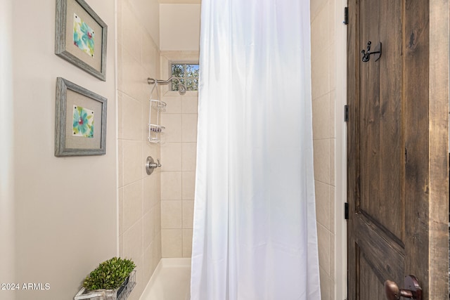 bathroom with walk in shower