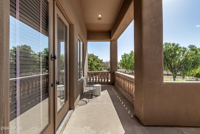 view of balcony